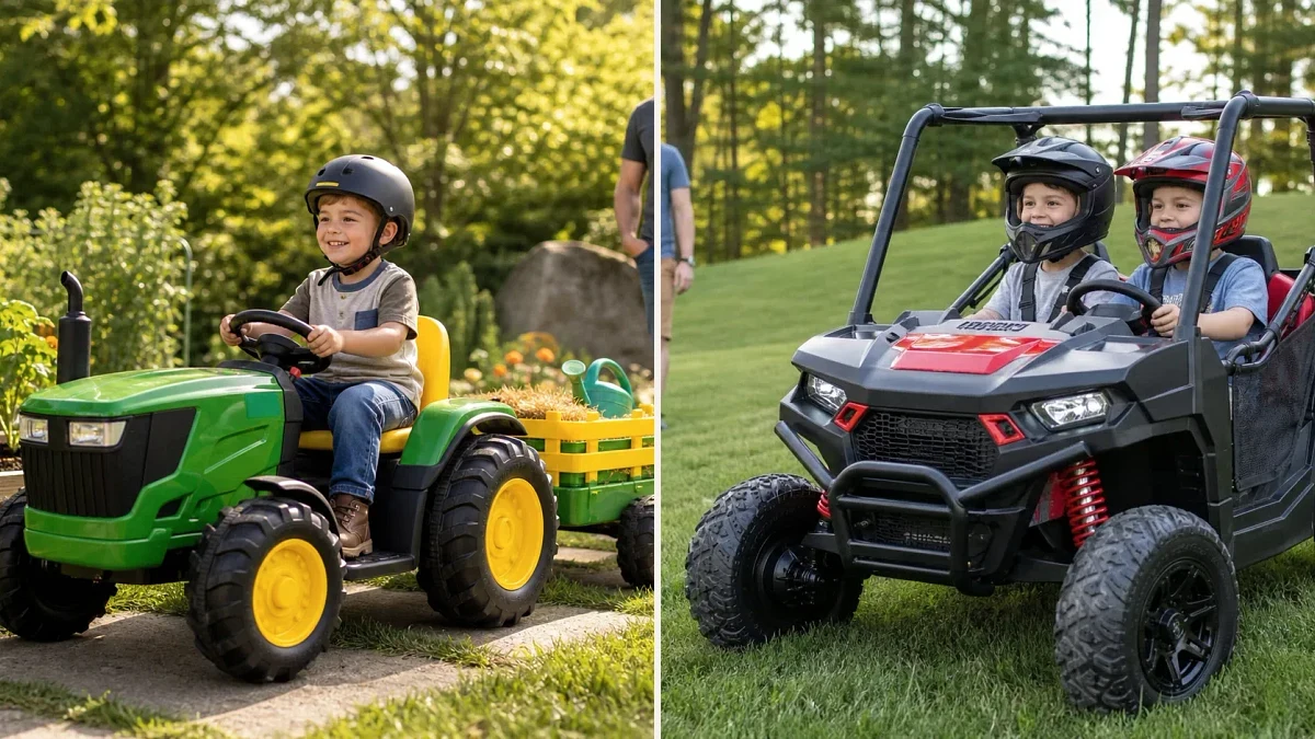 Peg Perego John Deere Gator vs. Polaris RZR 900: Utility or Speed?