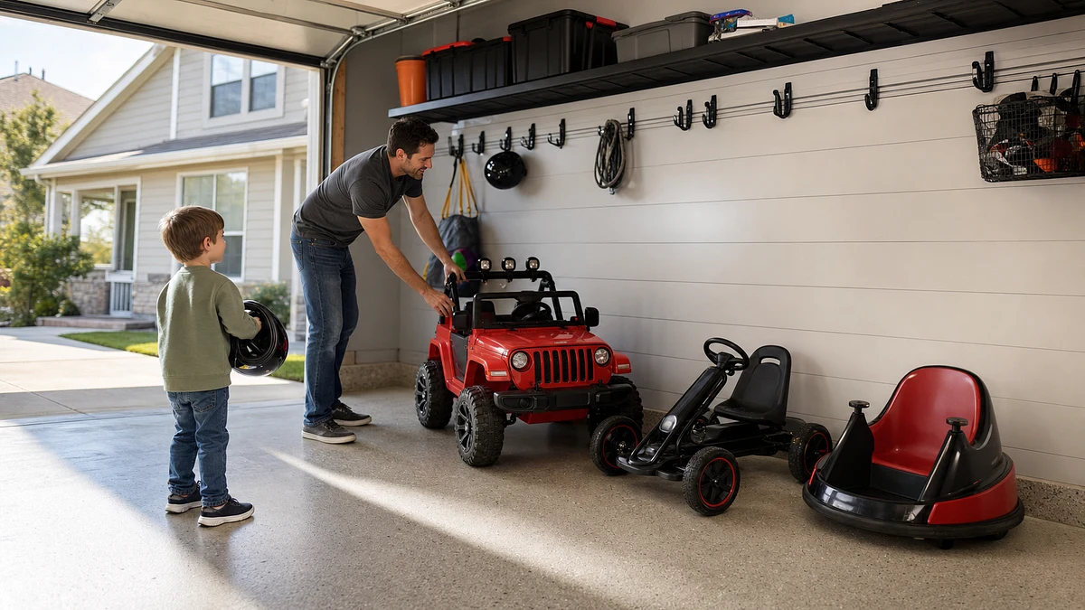 Ride-On Toy Storage Ideas for Small Garages