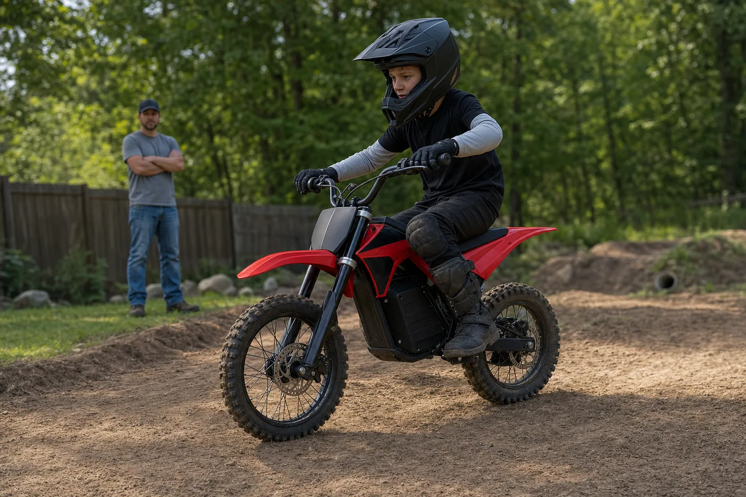 Editorial image representing Razor MX650 Dirt Rocket in use